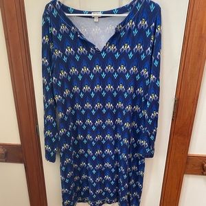 Harley EUC SZ XL BLUE LONG SLEEVE DRESS